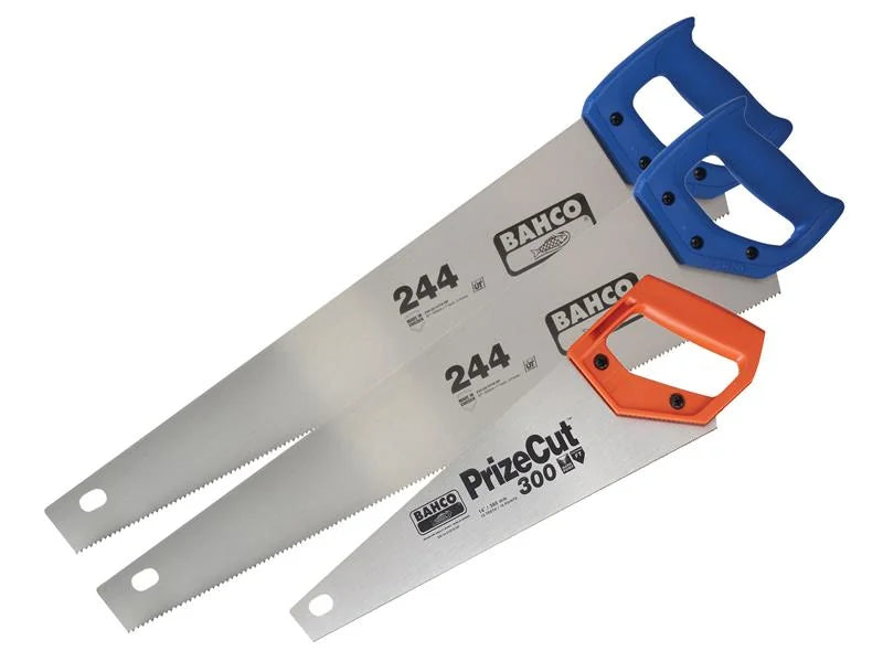 Bahco 2 x 244 22in Handsaws + 1 x Toolbox Handsaw 350mm (14in) - 244-22-2P-300