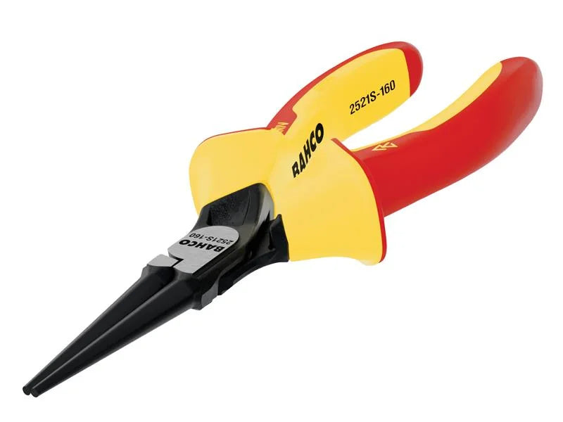 Bahco 2521S ERGO™ Insulated Round Nose Pliers 160mm (6.1/4in) - 2521 S-160