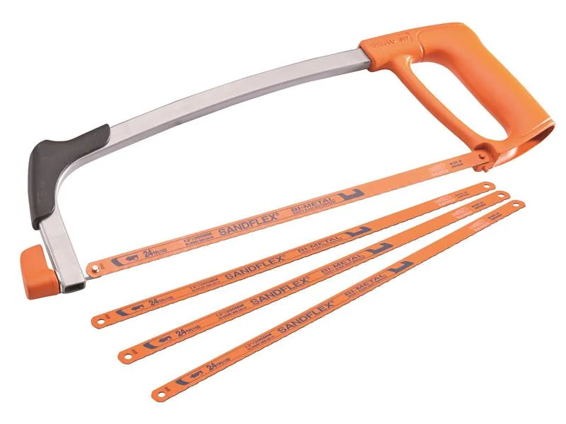 Bahco 317 Hacksaw 300mm (12in) with 3 Extra Blades Free - ?