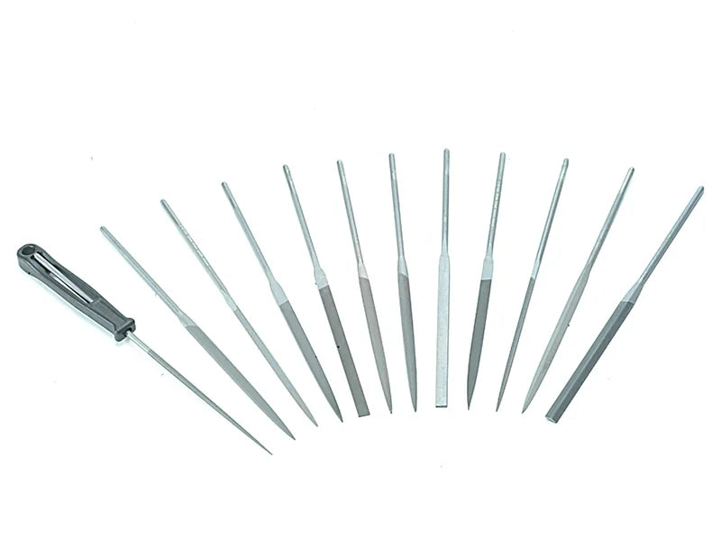 Bahco 2-472-16-2-0 Needle Set of 12 Cut 2 Smoot 160mm (6.2in) - 2-472-16-2-0
