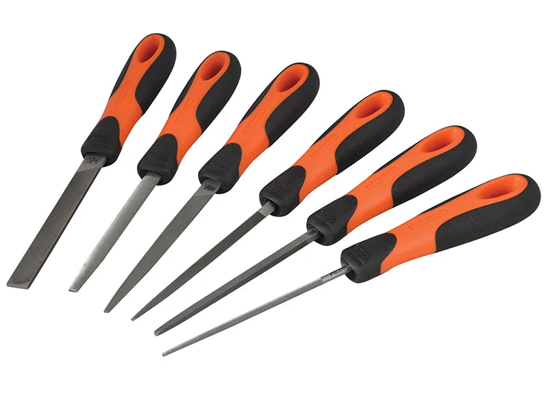 Bahco 1-476 ERGO™ File Set 6 Piece 100mm (4in) - 1-476-04-3-2