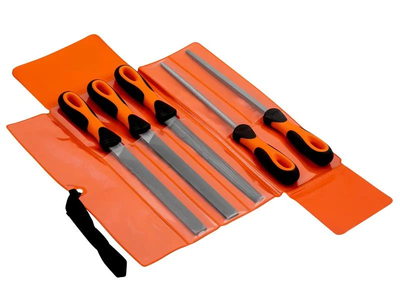 Bahco 200mm (8in) ERGO™ Engineering File Set, 5 Piece - 1-478-08-1-2