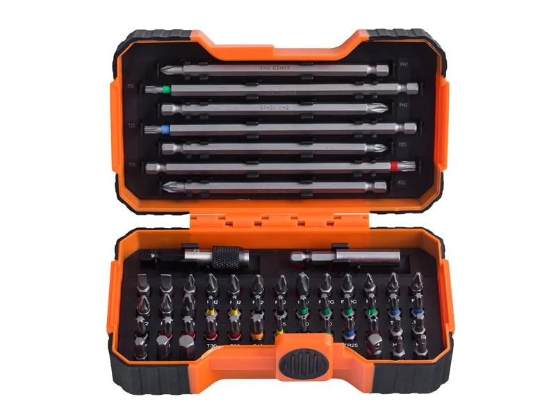Bahco 59/S54BC Colour-Coded Bit Set, 54 Piece - 59/S54BC