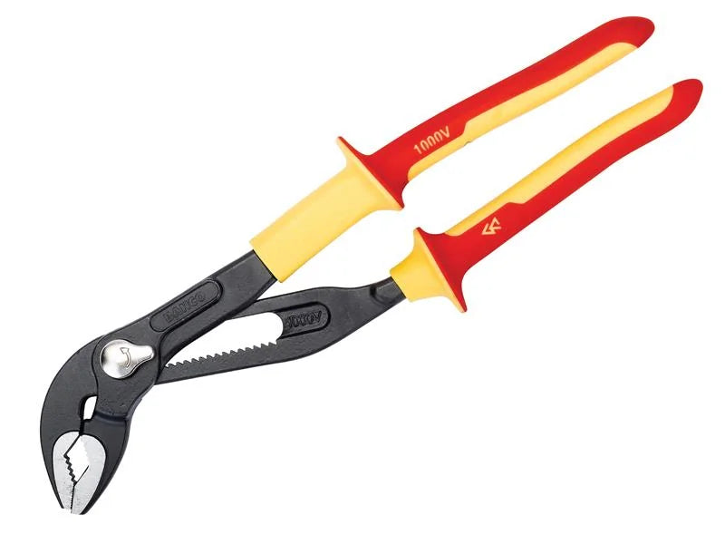 Bahco VDE Quick-Adjust Water Pump Pliers 250mm - 44mm Capacity - 7224S