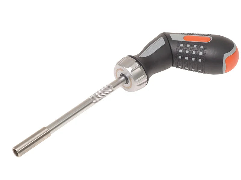 Bahco 808050P Pistol Ratchet Screwdriver & 6 Bits - 808050P