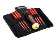 Bahco Insulated Ratcheting Screwdriver Set, 6 Piece - 808061