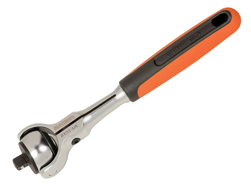 Bahco Swivel Head Ratchet 1/4in Drive - 04/01/8120