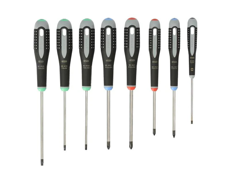 Bahco BE-9872 ERGO™ Screwdriver Set, 8 Piece - BE-9872