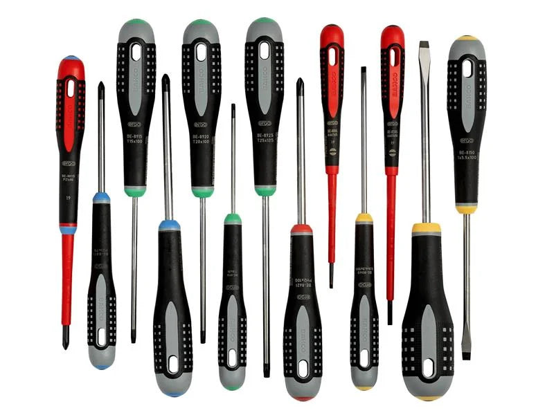 Bahco BE-9875 ERGO™ Screwdriver Set, 13 Piece - BE-9875