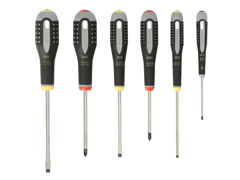 Bahco BE-9881 ERGO™ Screwdriver Set, 6 Piece - BE-9881