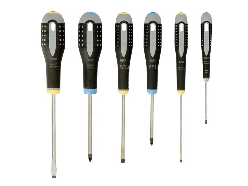 Bahco BE-9882 ERGO™ Screwdriver Set, 6 Piece - BE-9882