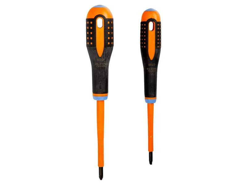 Bahco BE-9890S ERGO™ VDE Insulated Screwdriver Set, 2 Piece - BE-9890S
