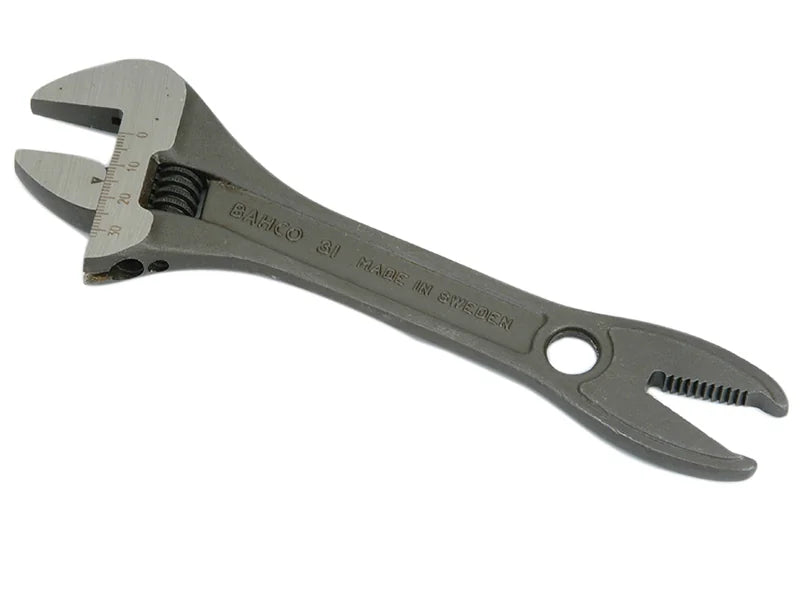 Bahco 31 Black Adjustable Wrench Alligator Jaw 200mm (8in) - 31