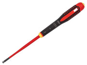 Bahco ERGO™ Slim VDE Insulated Slotted Screwdriver 5.5 x 125mm - BE-8050SL