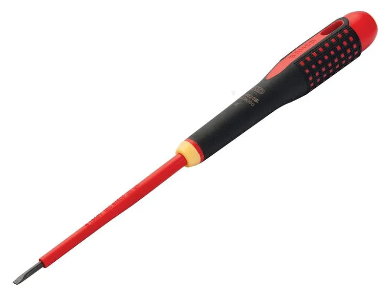 Bahco ERGO™ Slim VDE Insulated Slotted Screwdriver 3.5 x 100mm - BE-8230SL