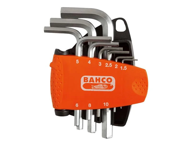 Bahco BE-9878 Metric Hex L-Key Set, 9 Piece - BE-9878