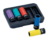 Bahco BWSS12P5 1/2in Drive Impact Wheel Socket Set, 5 Piece - BWSS12P5
