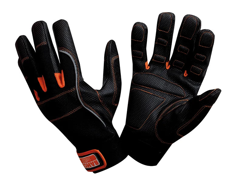 Bahco Power Tool Padded Palm Gloves - M (Size 8) - GL010-8