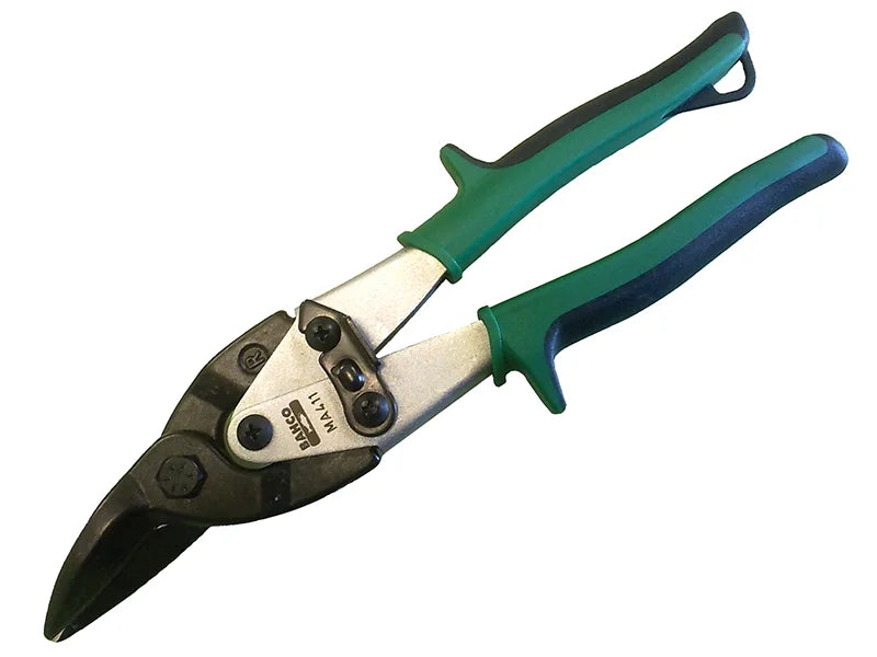 Bahco MA411 Green Aviation Compound Snips Right Cut 250mm (10in) - MA411