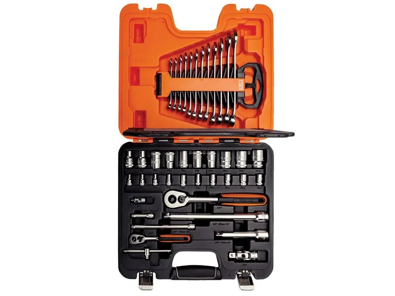 Bahco S410 1/4in & 1/2in Drive Socket & Spanner Set, 41 Piece - S410