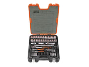 Bahco S800 1/4 & 1/2in Drive Socket Set, 77 Piece - S800