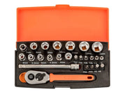 Bahco SL25 1/4in Drive Socket Set, 25 Piece - SL25