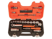 Bahco SL34 3/8in Drive Socket & Mech Set, 34 Piece - SL34