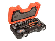 Bahco SL79 1/4in & 1/2in Drive Slim Socket Set, 79 Piece - SL79
