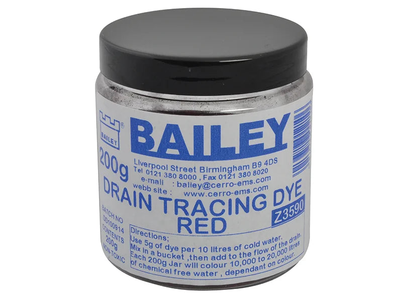Bailey Products 3590 Drain Tracing Dye - Red - 3590