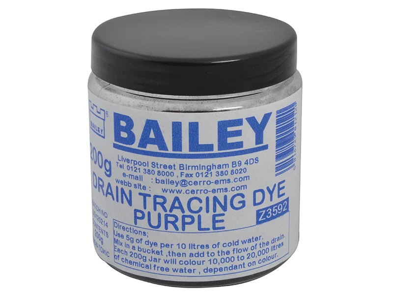 Bailey Products 3592 Drain Tracing Dye - Purple - 3592