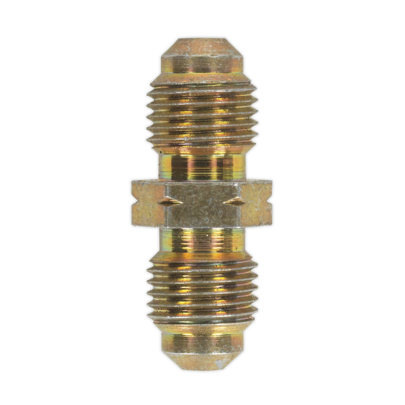 Sealey Male to Male Brake Tube Connector M10 x 1mm - Pack of 10