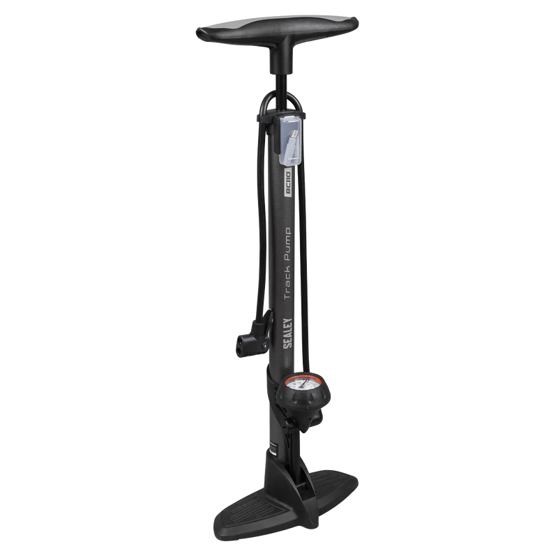 Sealey Track Pump BC110 with Dial Pressure Gauge 635mm