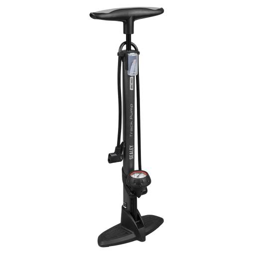 Sealey Track Pump BC110 with Dial Pressure Gauge 635mm