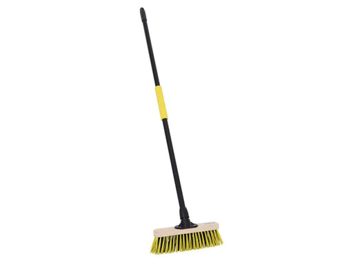 Bulldozer Stiff Dual PET Wooden Broom with Metal Handle 279mm (11in)
