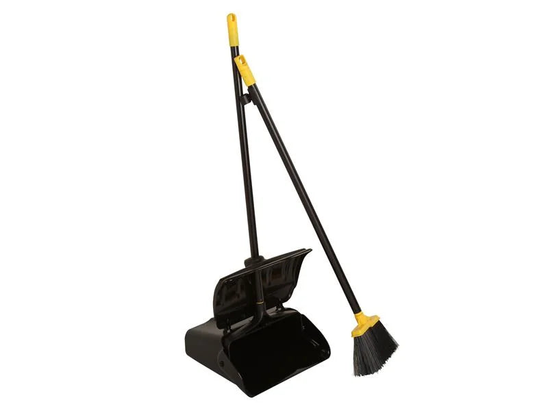 Bulldozer Heavy-duty Long Handled Dustpan and Brush Set - HQ.HDLPB.SET2