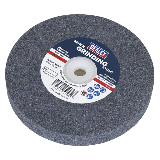 Sealey Grinding Stone 150mm x 20mm A60P Fine Bore Ø32(Ø13)mm