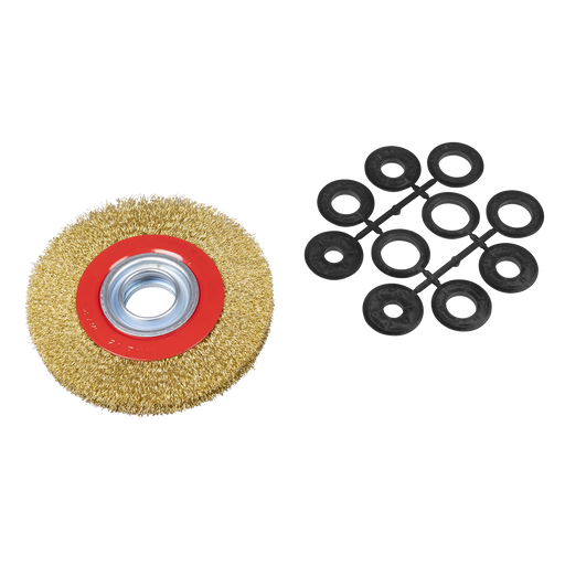 Sealey Wire Wheel 150mm Crimped Ø32mm Bore for Bench Grinders