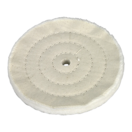 Sealey Buffing Wheel 150 x 13mm Fine Ø16mm Bore