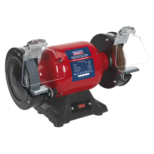 Sealey 150mm Bench Grinder with Wire Wheel 450W/230V