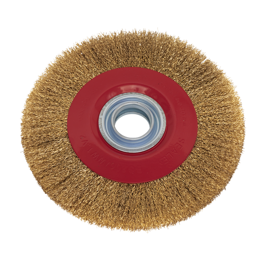Sealey 200mm Crimped Wire Wheel 32mm Bore for Bench Grinders