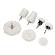 Sealey Polishing Wheel Set 8 Piece 6mm Shank Buffing Accessories