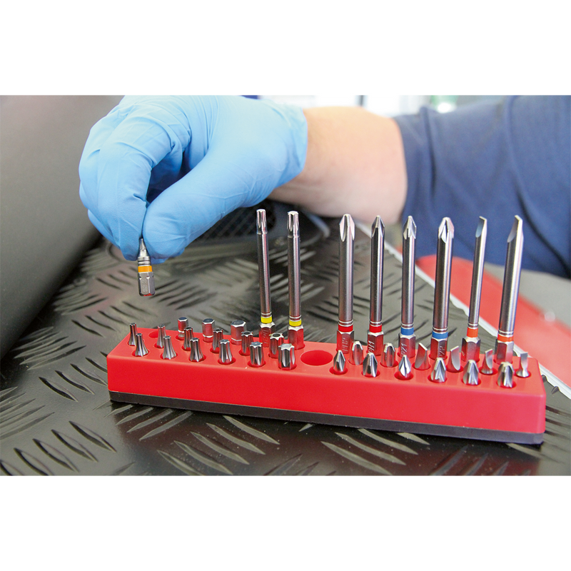 Sealey Premier Bit Holder 36 Capacity Magnetic Tool Storage BH36