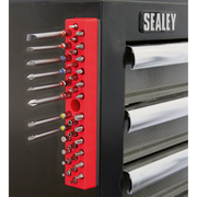 Sealey Premier Bit Holder 36 Capacity Magnetic Tool Storage BH36