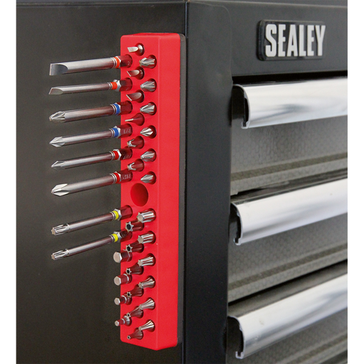 Sealey Premier Bit Holder 36 Capacity Magnetic Tool Storage BH36
