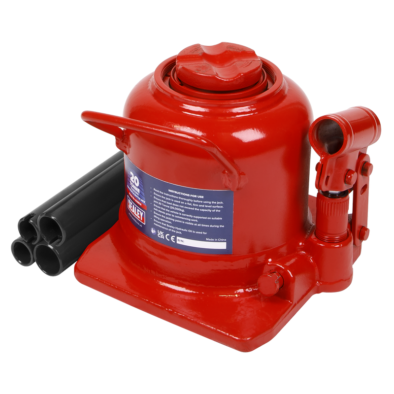 Sealey Low Profile Telescopic Bottle Jack 10 Tonne Capacity