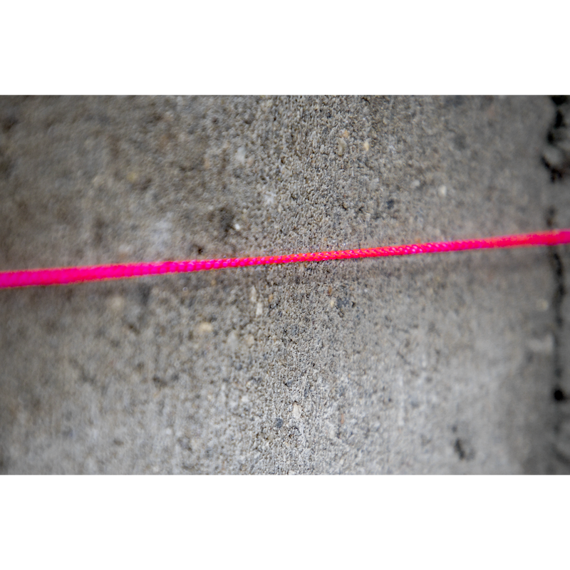 Sealey Braided Nylon Brick Line 76m - High Visibility Pink