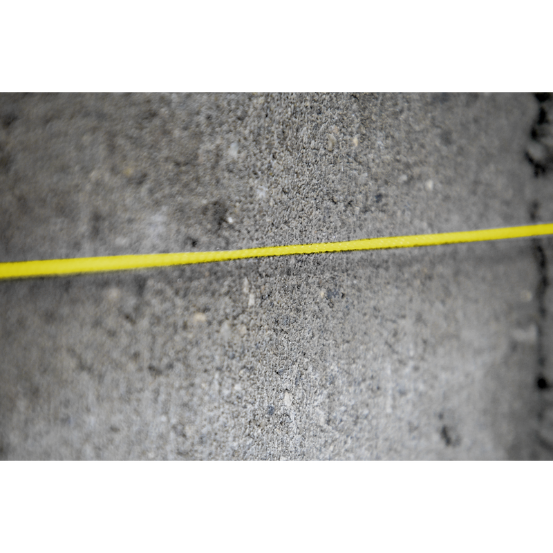 Sealey Braided Nylon Brick Line 76m - Yellow
