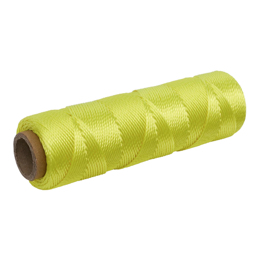 Sealey Braided Nylon Brick Line 76m - Yellow