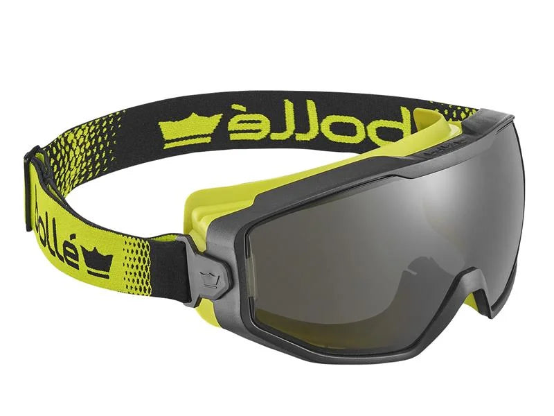 Bolle Safety Spectrum Platinum Smoke Vented Safety Googles, Black/Yellow