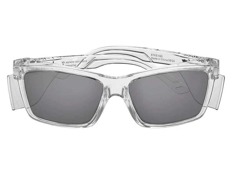 Bolle Safety STKS 420 Crystal Frame Safety Glasses - Smoke - STK42N21E